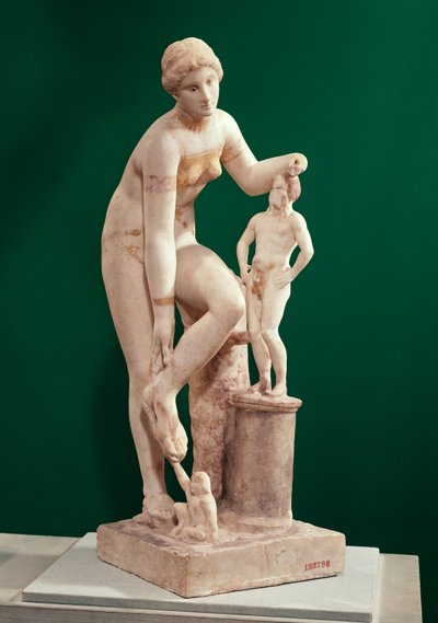 Statuette of Venus with Priapus by Roman